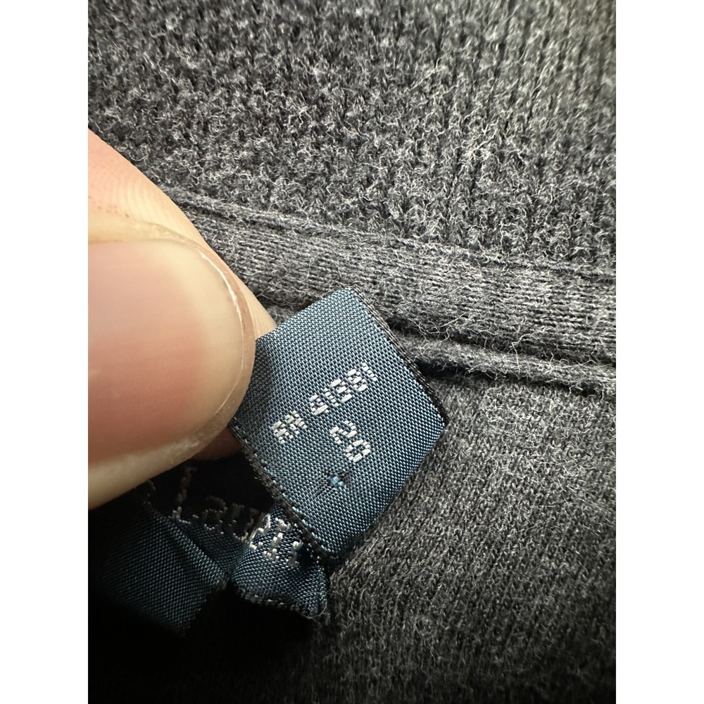 Polo Ralph Lauren Quarter Zip Sweater Mens 2XL Grey Old Money Prep Office Knit - Picture 7 of 7
